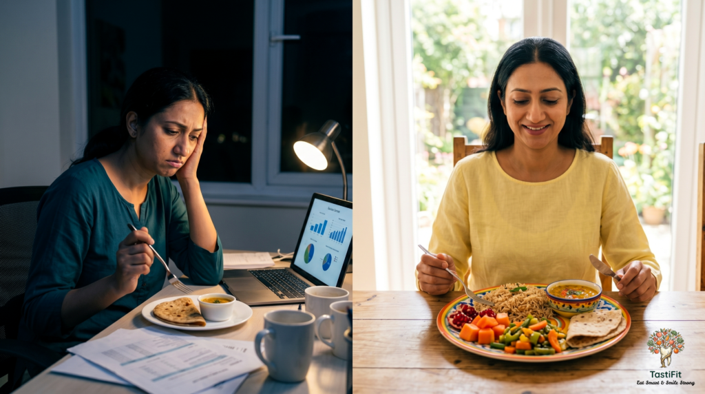 Eating less vs right